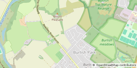 Map of Stourport, Worcestershire