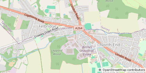 Map of East Grinstead, West Sussex