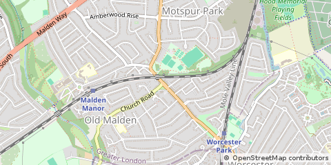 Map of Surrey