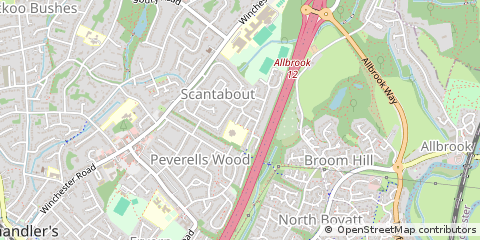 Map of Eastleigh