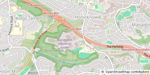 Map of Plymouth, Devon