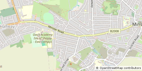 Map of Sheerness, Kent