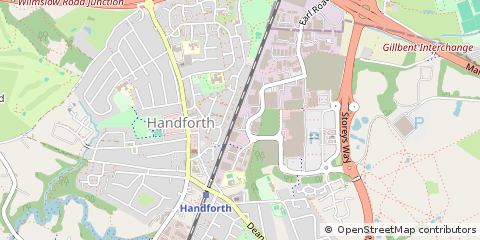 Map of Wilmslow, Cheshire