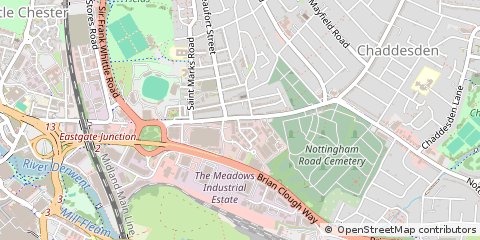 Map of Derby, Derbyshire