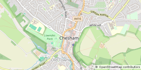 Map of Chesham, Buckinghamshire