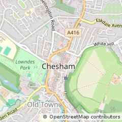 Map of Chesham, Buckinghamshire