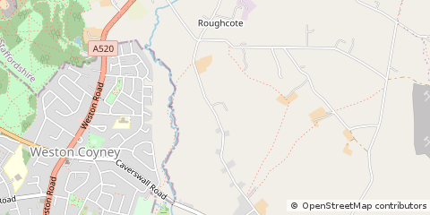Map of Stoke-on-Trent, Staffordshire