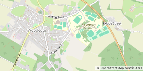 Map of Woodcote, Berkshire