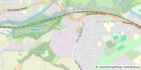 Map of Doncaster, South Yorkshire