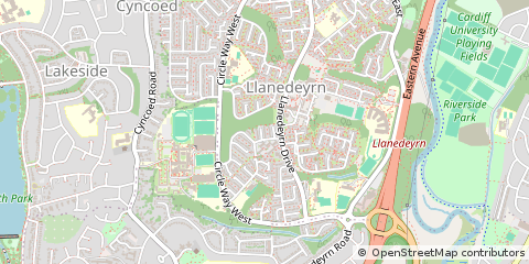 Map of Cardiff
