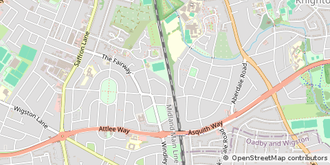 Map of Leicester, Leicestershire