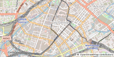 Map of Manchester