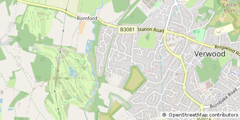 Map of Ferndown, Dorset