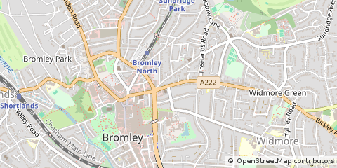 Map of Bromley