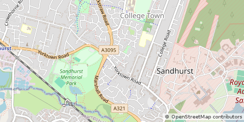 Map of Sandhurst