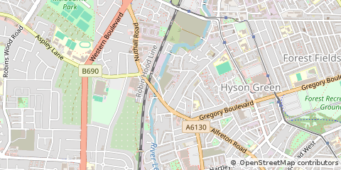 Map of Nottingham