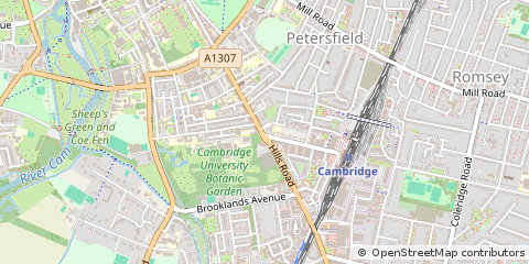 Map of Cambridge, Essex