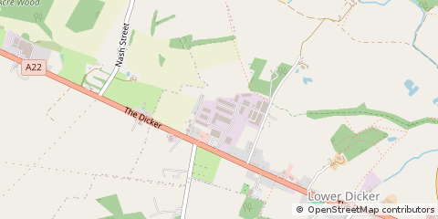 Map of Hailsham, East Sussex