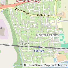 Map of North Ferriby, East Riding of Yorkshire