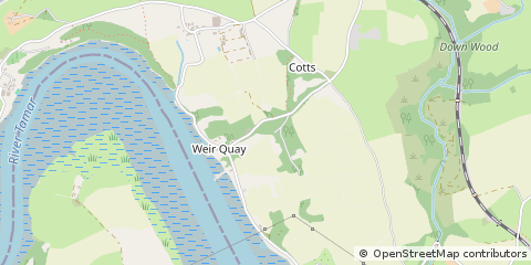 Map of Yelverton, Devon