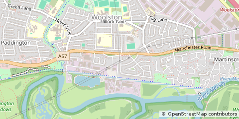 Map of Warrington