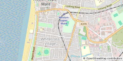 Map of Weston Super Mare, North Somerset
