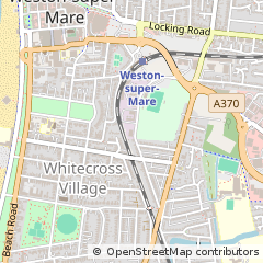 Map of Weston Super Mare, North Somerset