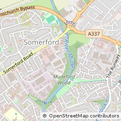 Map of Christchurch, Dorset