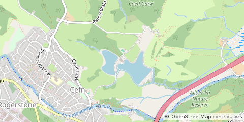 Map of Newport, Gwent