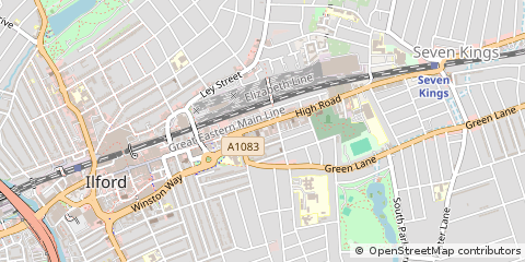 Map of Ilford, Essex