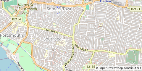 Map of Southsea, Hampshire