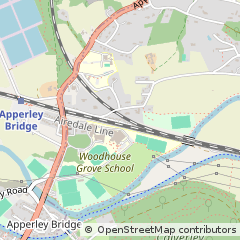 Map of Bradford, West Yorkshire