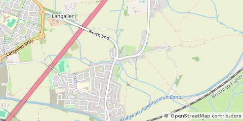 Map of Taunton, Somerset