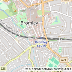 Map of Bromley, Kent