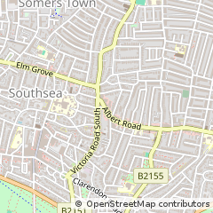 Map of Southsea, Hampshire