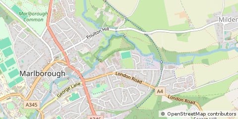 Map of Marlborough, Wiltshire