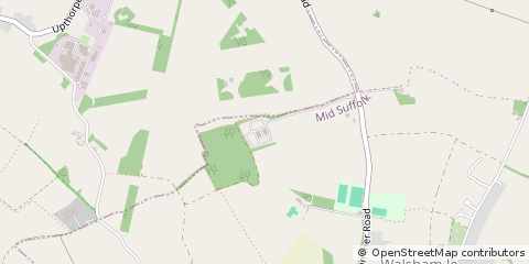 Map of Walsham-LE-Willows, Suffolk