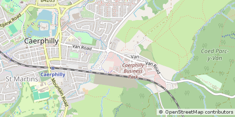 Map of Caerphilly, Vale of Glamorgan