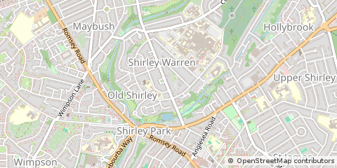 Map of Southampton, Hampshire