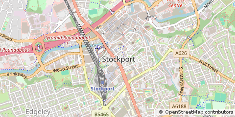 Map of Stockport, Cheshire