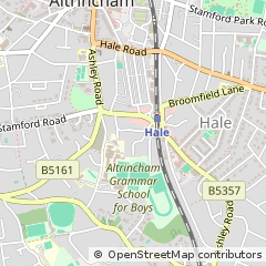 Map of Altrincham, Cheshire
