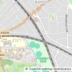 Map of Harrow, Middx