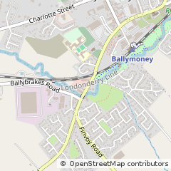 Map of Ballymoney, County Antrim