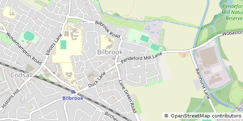 Map of Codsall, Wolverhampton