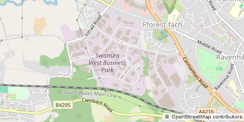 Map of Swansea