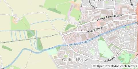 Map of Altrincham, Cheshire