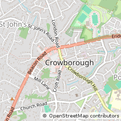 Map of Crowborough, East Sussex