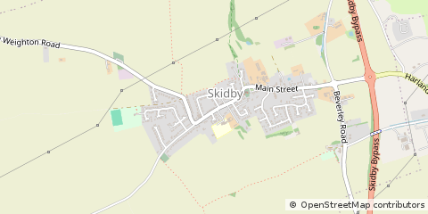 Map of Skidby, East Yorkshire