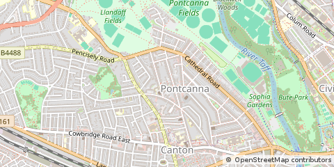 Map of Cardiff