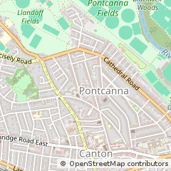 Map of Cardiff